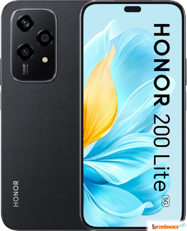 HONOR 200 Lite 8/256GB Czarny - Telefony komórkowe - Białystok