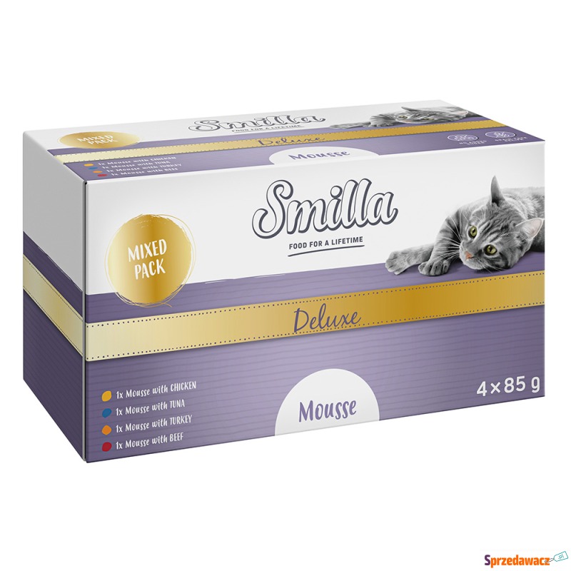 Smilla Deluxe w musie, 24 x 85 g - Pakiet mieszany - Karmy dla kotów - Piła