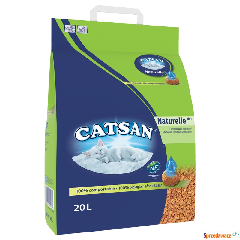 Catsan Naturelle Plus żwirek naturalny - 20 l - Żwirki do kuwety - Katowice