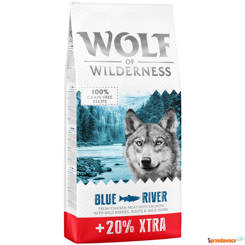 12 + 2,4 kg gratis! 14,4 kg Wolf of Wilderness,... - Karmy dla psów - Łódź