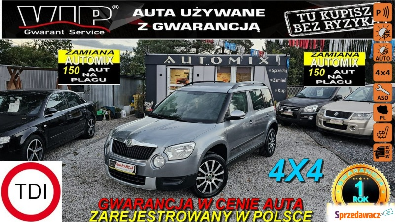 Skoda Yeti  SUV 2010,  1.8 benzyna - Na sprzedaż za 30 900 zł - Świdnica