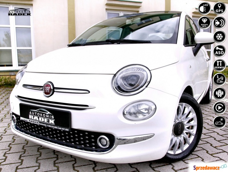 Fiat 500  Hatchback 2016,  0.9 benzyna - Na sprzedaż za 33 999 zł - Świebodzin