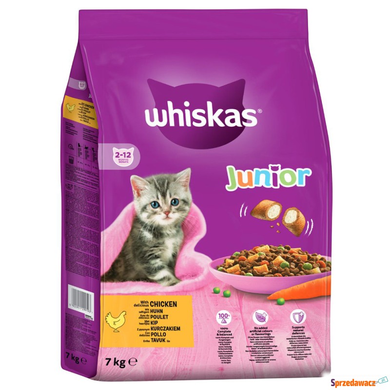 Whiskas Junior z kurczakiem - 7 kg - Karmy dla kotów - Gorzów Wielkopolski