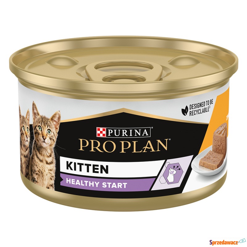 Megapakiet PURINA PRO PLAN, puszki, 48 x 85 g... - Karmy dla kotów - Sopot