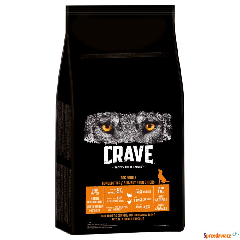 Crave Adult, indyk i kurczak - 7 kg - Karmy dla psów - Kalisz