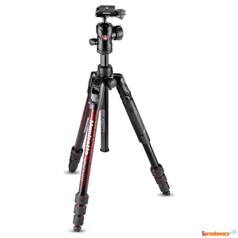 Manfrotto Zestaw BEFREE Advanced Twist czerwony - Lampy błyskowe, statywy - Sieradz