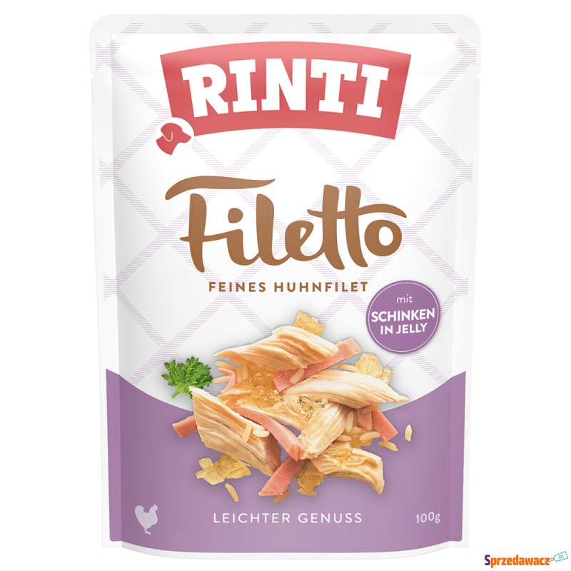 RINTI Filetto w galarecie, saszetki, 24 x 100... - Karmy dla psów - Warszawa