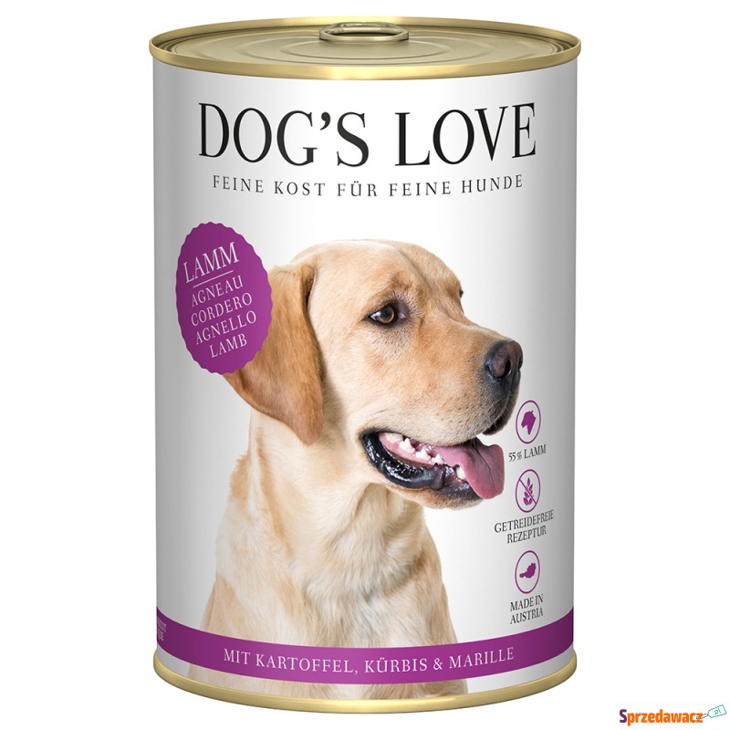 Dog's Love Adult 6 x 400 g - Jagnięcina - Karmy dla psów - Włocławek