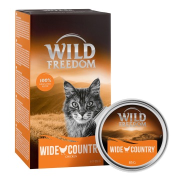 Pakiet Wild Freedom Adult, tacki, 24 x 85 g - Wide Country, kurczak