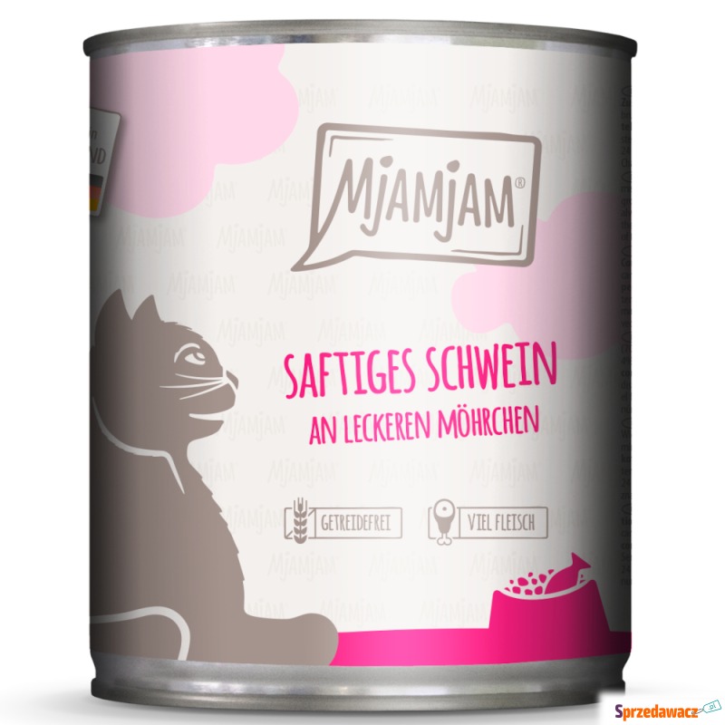 MjAMjAM, 6 x 800 g  - Soczysta wieprzowina z... - Karmy dla kotów - Olsztyn