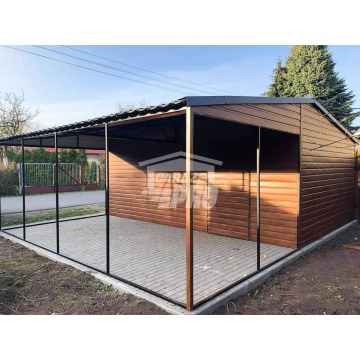 Garaż blaszany 4x6 + wiata 3m. Brama uchylna... - Garaże i wiaty - Częstochowa - zdjęcie 11