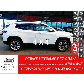 Jeep Compass - ACC+El.Klapa 3Lata GWARANCJA I-wł Kraj Bezwypad 4x4 170KM LIMITED F23%