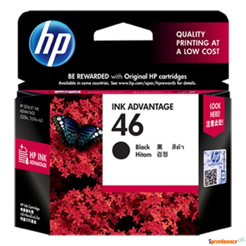 HP Inc. No 46 Black CZ637AE - Tusze, tonery - Olsztyn