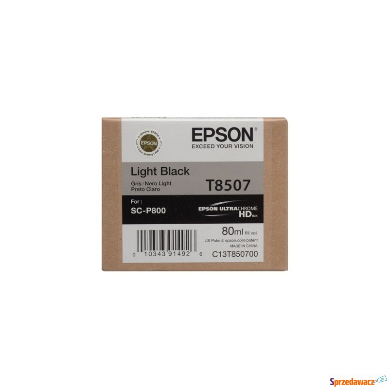 Tusz Oryginalny Epson T8507 (C13T850700) (Jasny... - Tusze, tonery - Legnica