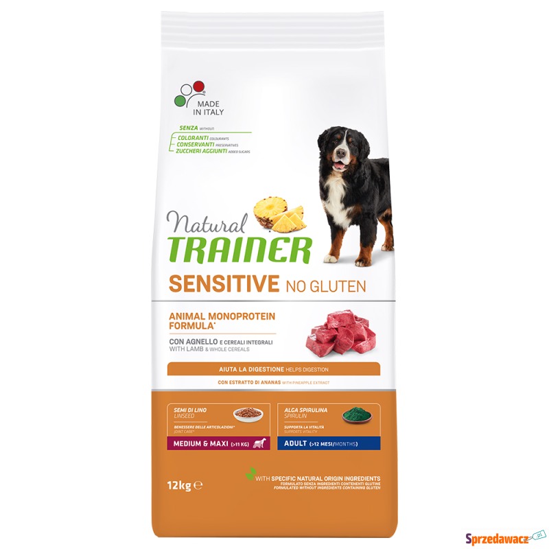 Natural Trainer Sensitive No Gluten Adult Med... - Karmy dla psów - Olsztyn