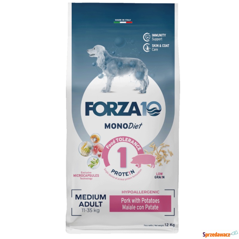 Forza 10 Medium Diet Low Grain, wieprzowina -... - Karmy dla psów - Zamość