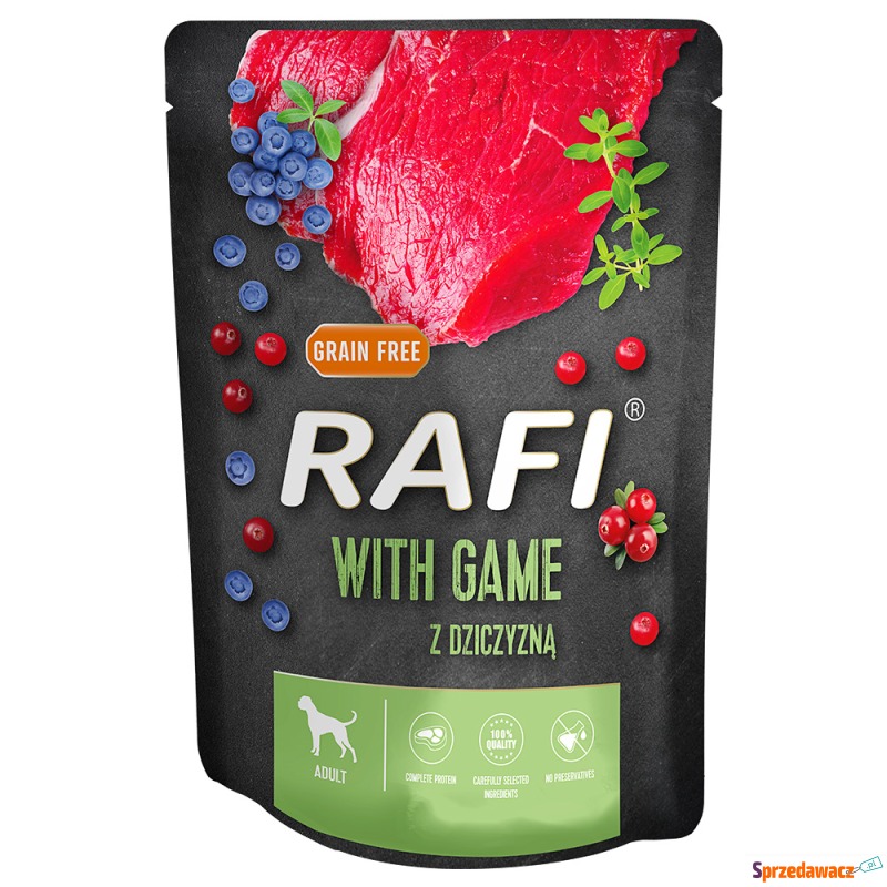 Rafi Dog, 10 x 300 g - Dziczyzna - Karmy dla psów - Kraśnik