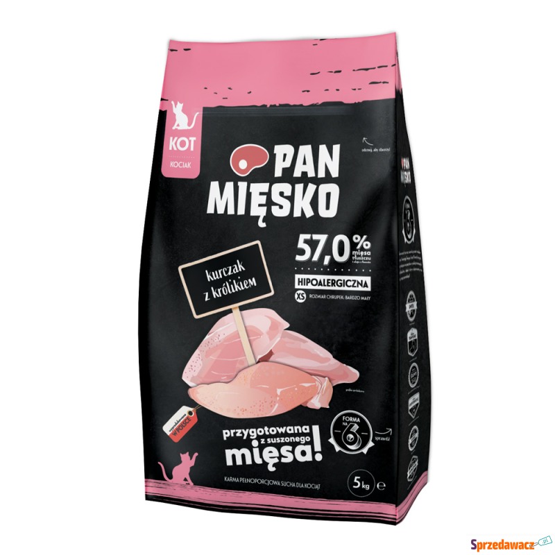 Pan Mięsko, Kitten, kurczak z królikiem, X-Small... - Karmy dla kotów - Bytom