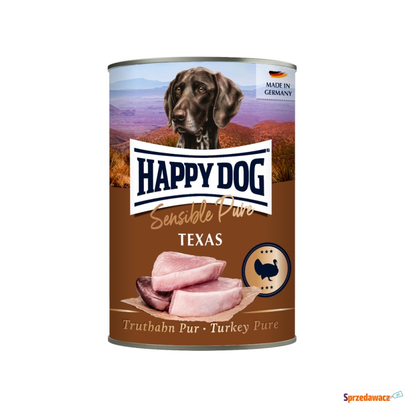 Happy Dog Sensible Pure, 6 x 400 g - Texas (indyk) - Karmy dla psów - Gdynia