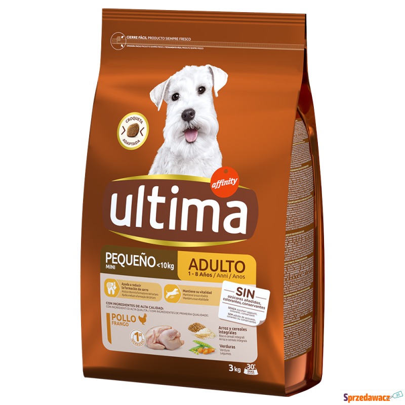 Ultima Mini Adult, kurczak - 3 kg - Karmy dla psów - Zielona Góra