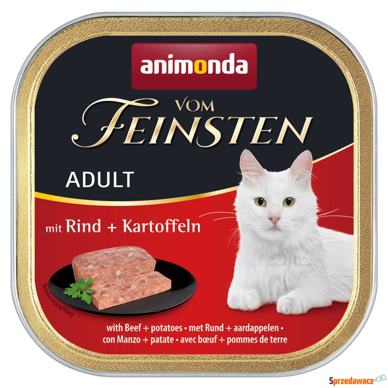 animonda vom Feinsten Adult, 6 x 100 g - Wołowina... - Karmy dla kotów - Pruszcz Gdański