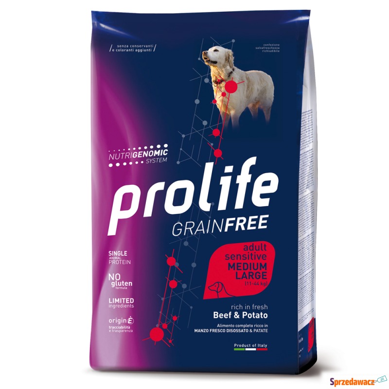 Dog Prolife Grain Free Wołowina i ziemniaki -... - Karmy dla psów - Zielona Góra