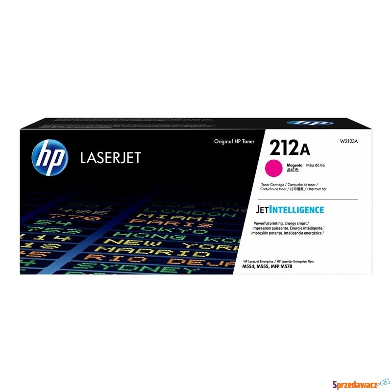 Oryginalny toner HP 212A purpurowy...