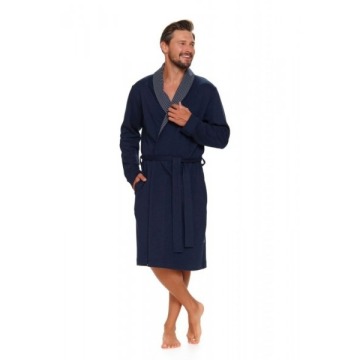 Szlafrok męski Doctor nap SMW 5283 navy blue plus