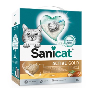 Sanicat Active Gold żwirek zbrylający się  - 6 l