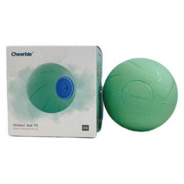 Cheerble elektroniczna zabawka dla psa Wicked Ball, zielona - Ø 7,7 cm