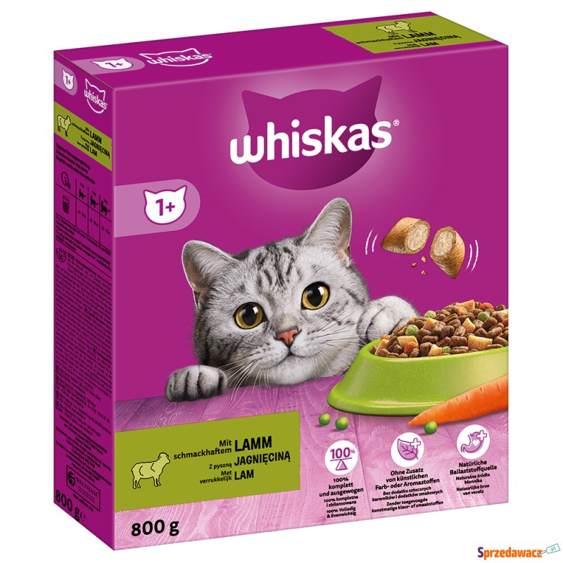 Whiskas 1+ z jagnięciną - 2 x 800 g - Karmy dla kotów - Wrocław