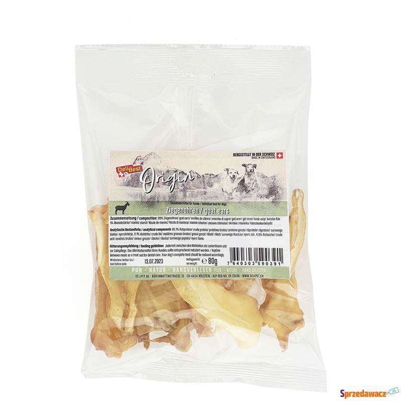 DeliBest Origin uszy kozie - 80 g - Przysmaki dla psów - Olsztyn