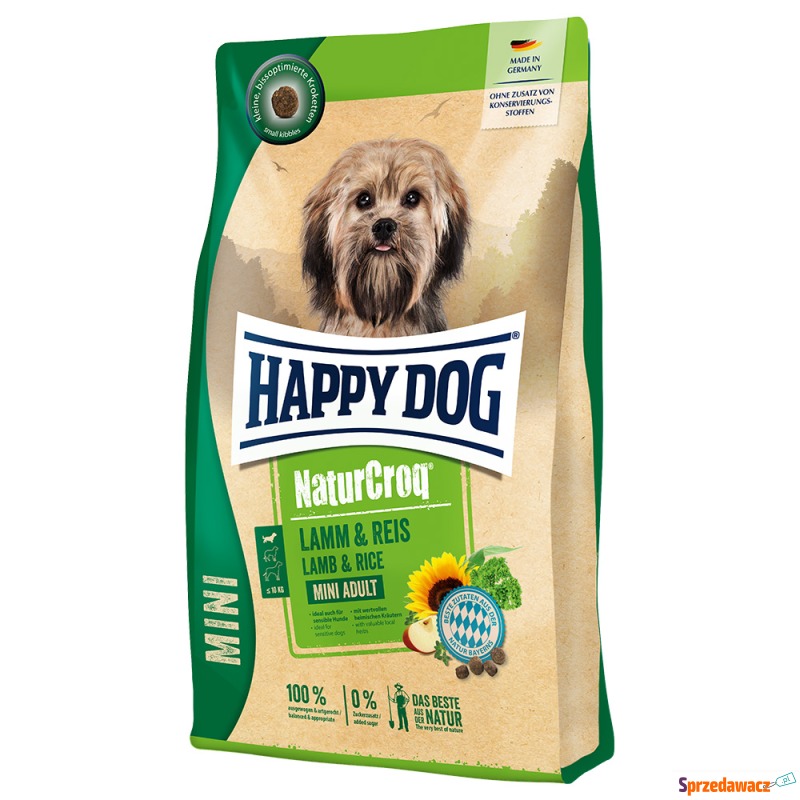 Happy Dog NaturCroq Mini Adult, jagnięcina i ryż... - Karmy dla psów - Starachowice