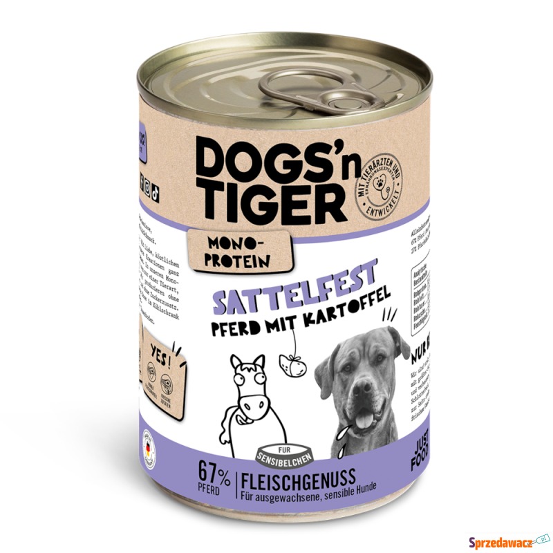 Dogs'n Tiger Adult, 6 x 400 g - Konina i ziemniaki - Karmy dla psów - Włocławek