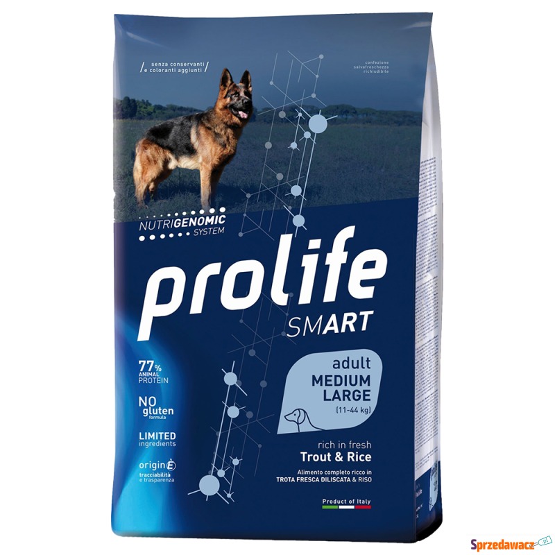 Prolife Dog Smart Adult Medium / Large, pstrąg... - Karmy dla psów - Nowy Sącz