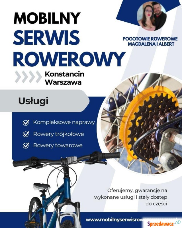 Mobilny serwis rowerowy Konstancin Warszawa -... - Usługi serwisowe, mo... - Konstancin-Jeziorna