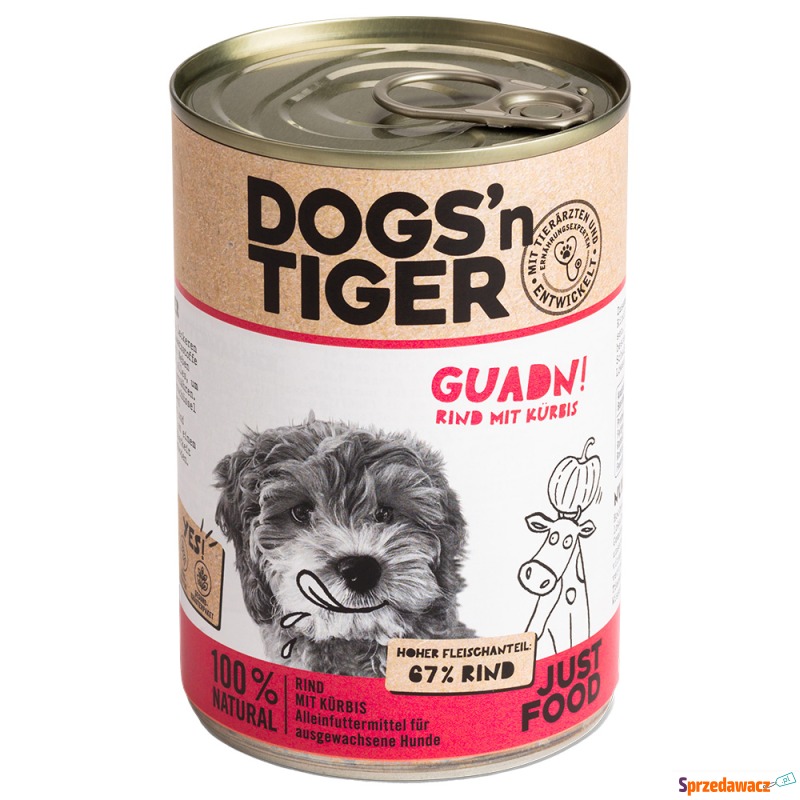 Dogs'n Tiger Adult, 6 x 400 g - Wołowina i dynia - Karmy dla psów - Częstochowa