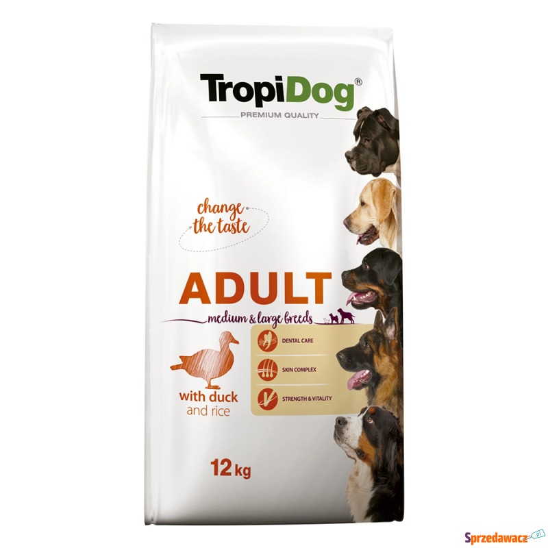 Tropidog Premium Adult Medium & Large, kaczka... - Karmy dla psów - Olsztyn