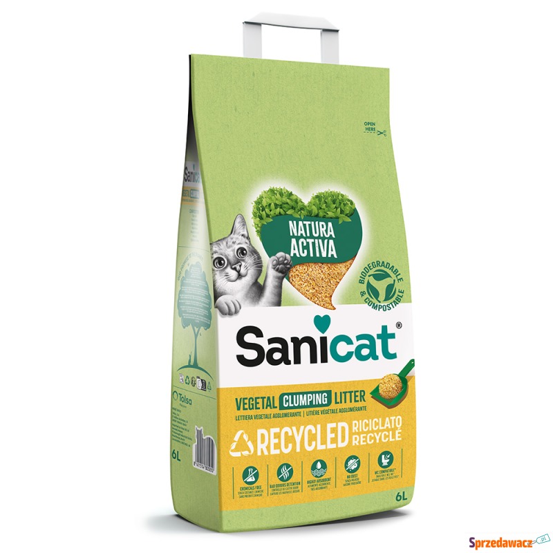 Sanicat Natura Activa Corn Cob - 2 x 6 l - Żwirki do kuwety - Szczecin