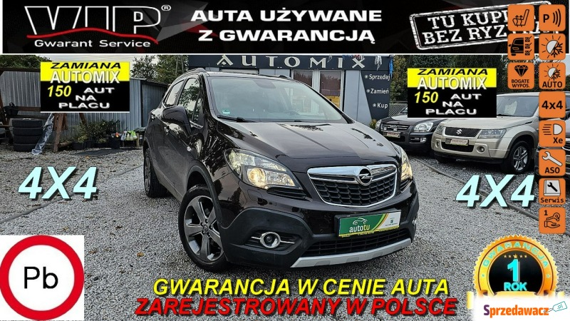 Opel Mokka - 1,4 BENZ 150KM!4X4*Skóra,Rowery,... - Samochody osobowe - Świdnica