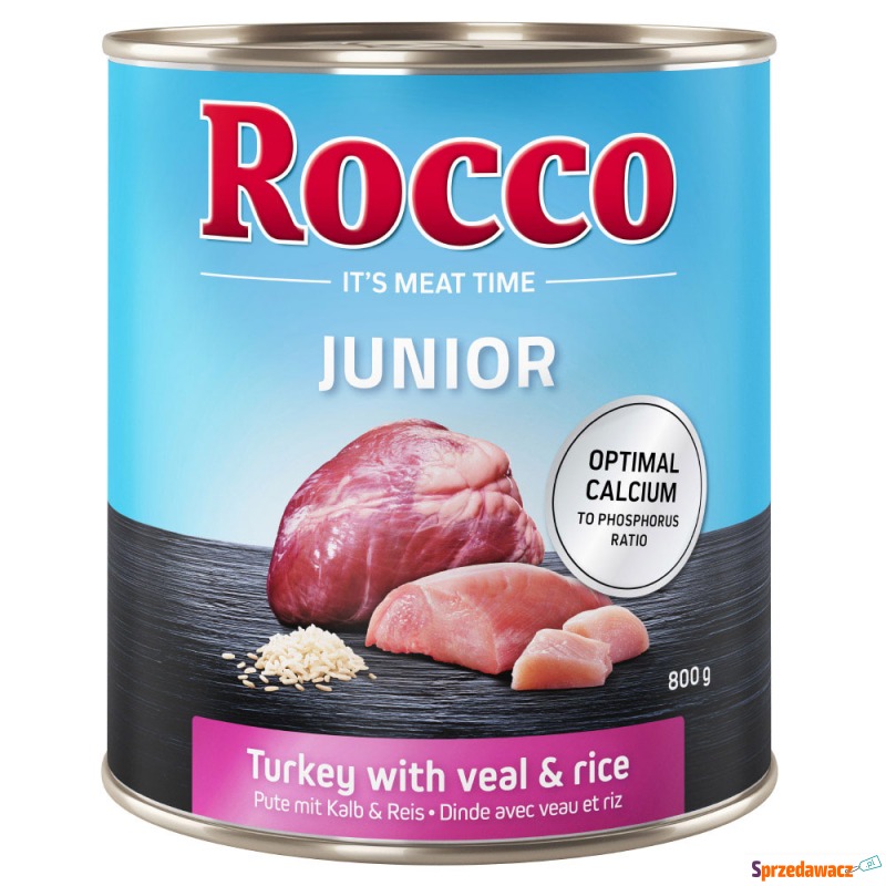 Megapakiet Rocco Junior, 24 x 800 g - Pakiet mieszany - Karmy dla psów - Jelenia Góra