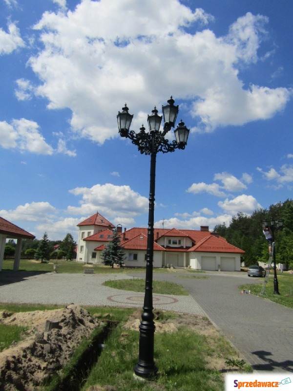 latarnia lampa żeliwna uliczna H-4600mm ogrodowa... - Lampy - Gołdap