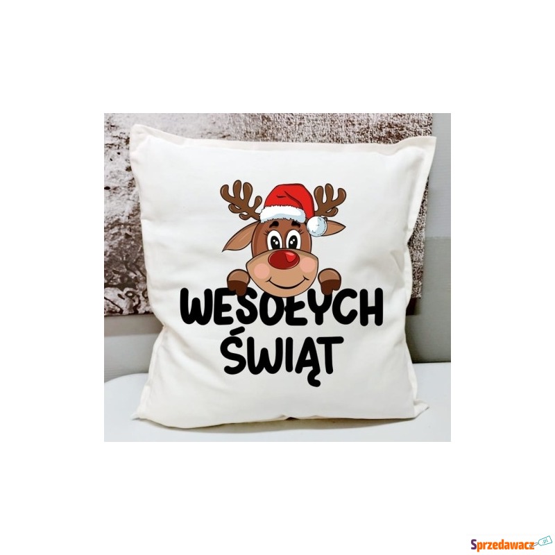 Poduszka świąteczna z reniferem...