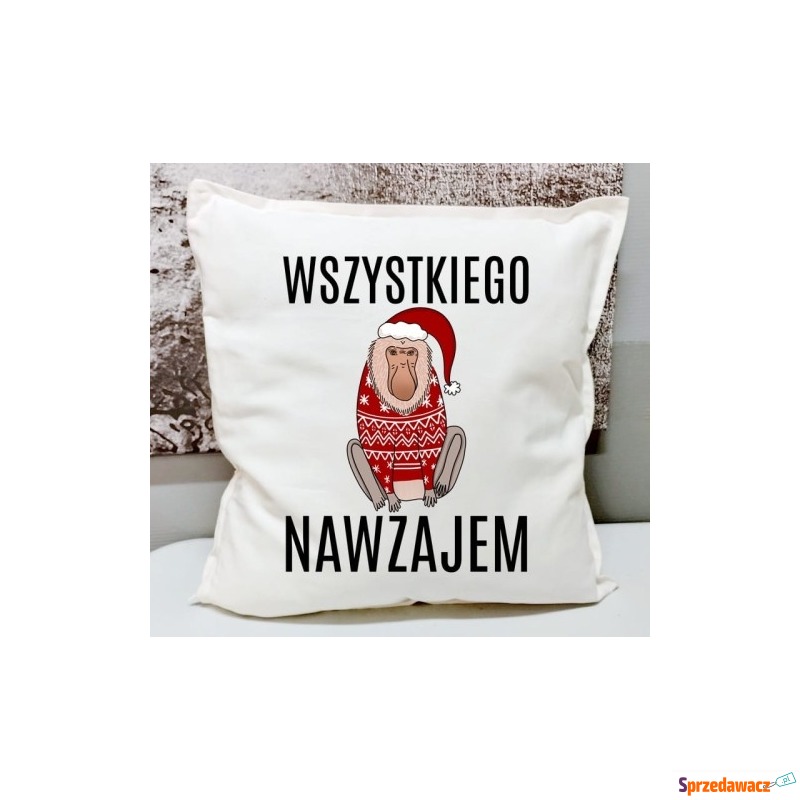 Świąteczna poduszka z nosaczem...
