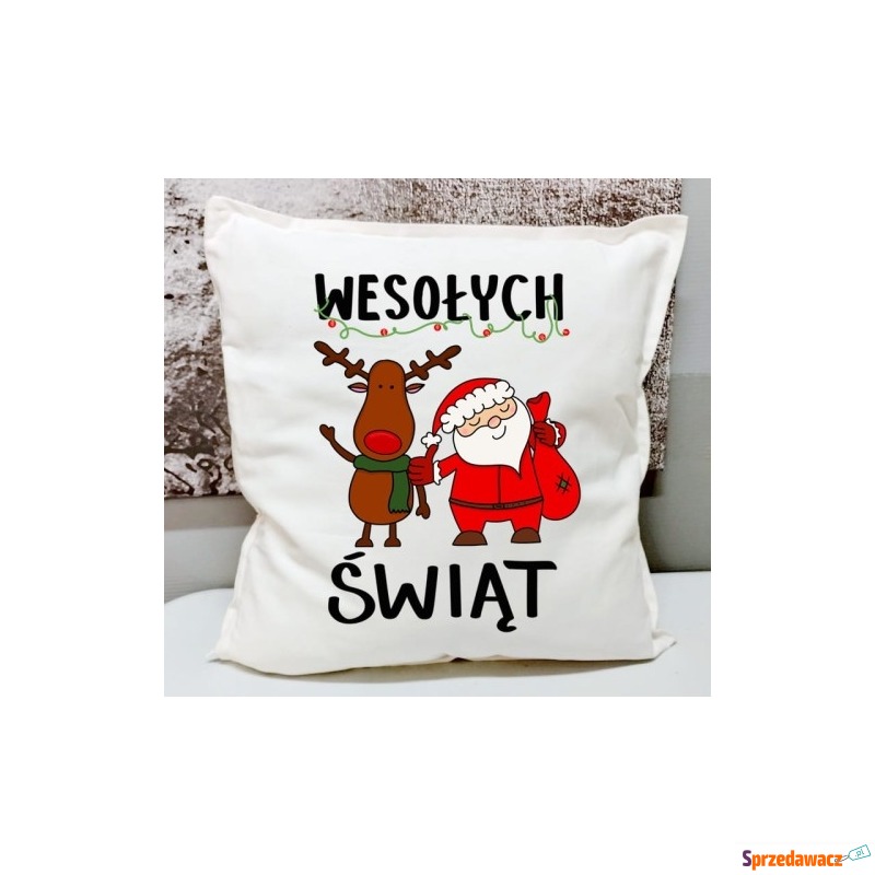 Świąteczna poduszka WESOŁYCH Ś...