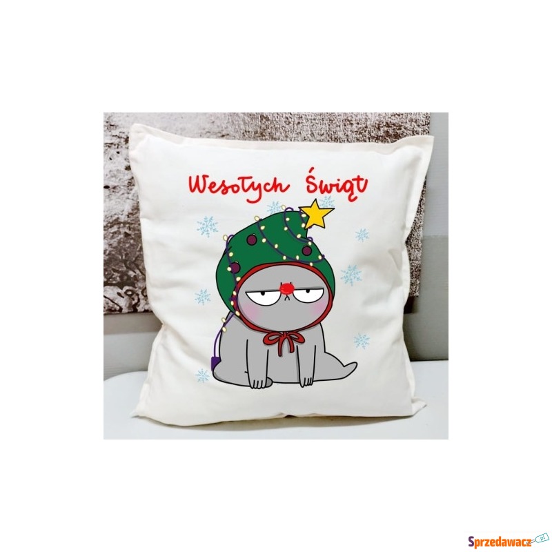 Świąteczna poduszka WESOŁYCH ŚWIĄT