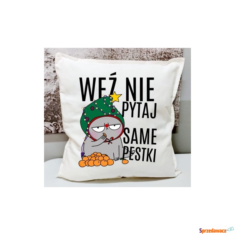 ŚMIESZNA ŚWIĄTECZNA PODUSZKA