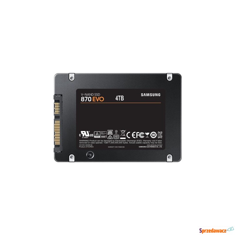 Dysk SSD Samsung 870 EVO MZ-77E4T0B/EU 4TB SATA - Dyski twarde - Grudziądz