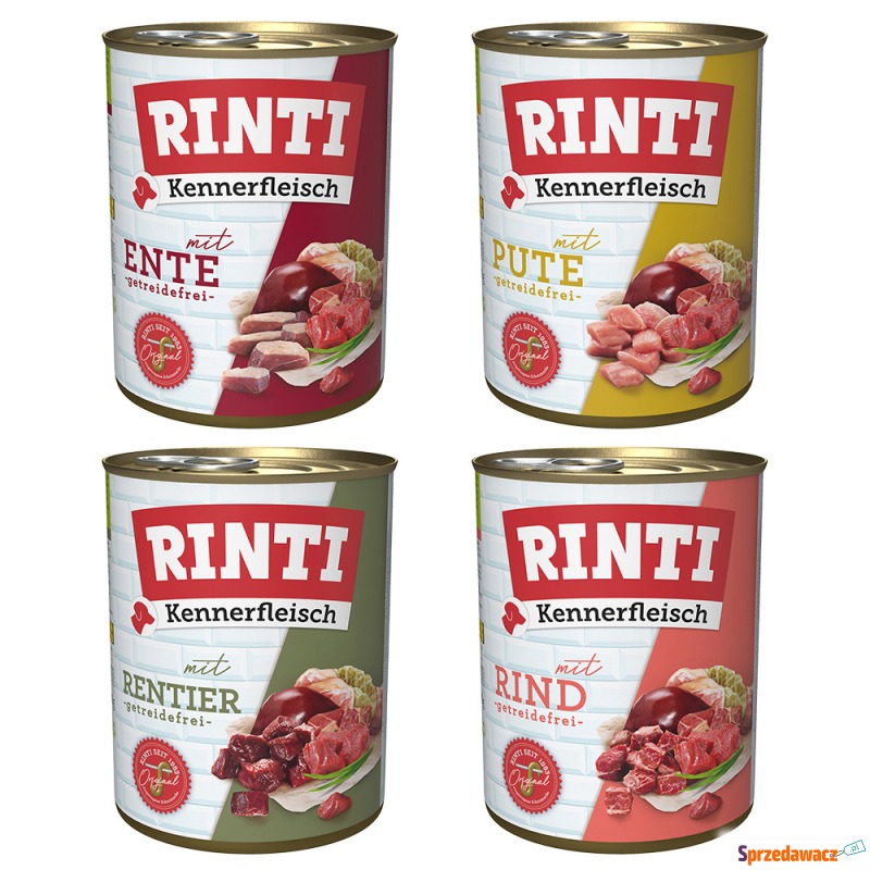 Pakiet RINTI Kennerfleisch, 12 x 800 g - Mix 2 - Karmy dla psów - Legnica