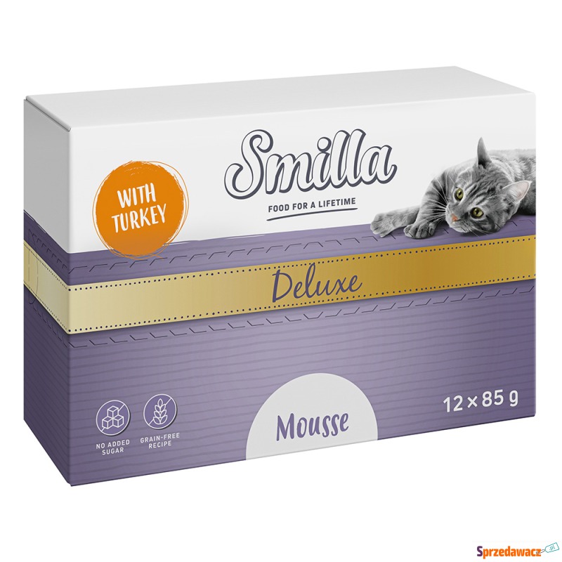 Smilla Deluxe w musie, 24 x 85 g - Z indykiem... - Karmy dla kotów - Bytom